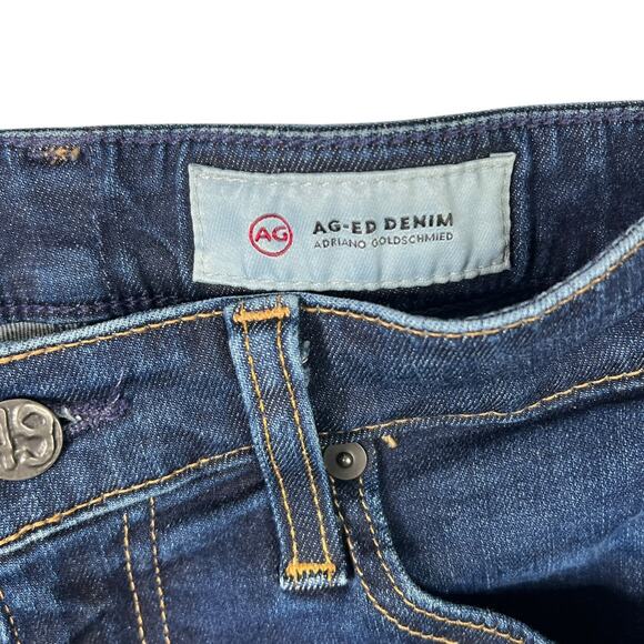 AG Adriano Goldschmied Farrah Skinny Ankle Jeans High Rise Dark Wash Womens 25R - Picture 4 of 6